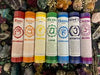 Chakra Pillar Candle - Assorted  3.8 x 17.8cm
