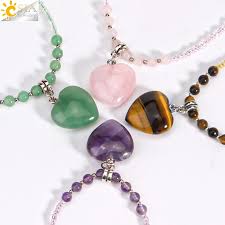 Crystal Heart Necklace Assorted