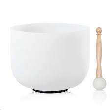 Singing Bowl - Crystal - Heart Chakra 8.5 inch - 432 htz - note F