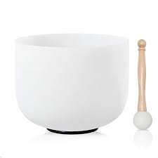 Singing Bowl - Crystal - Solar Plexus Chakra 9.5 inch - 432 htz - note E