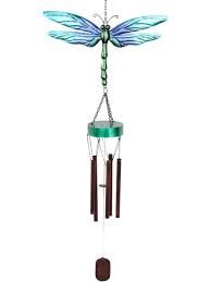 Chime - Blue Dragonfly - Metal - 80cm