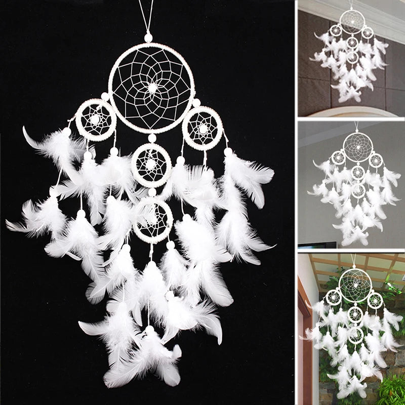 Dream Catcher -  White - 5 Rings