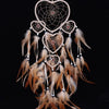 Dream Catcher -  Heart Shape - Light Brown