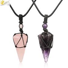 Assorted Necklace - Faceted Hexagon Cone