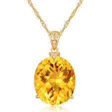 Crystal Necklace on Gold Chain