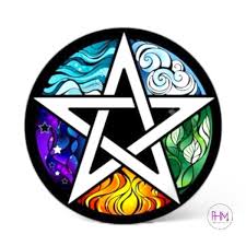 Pentagram with 5 Elements- Coasters