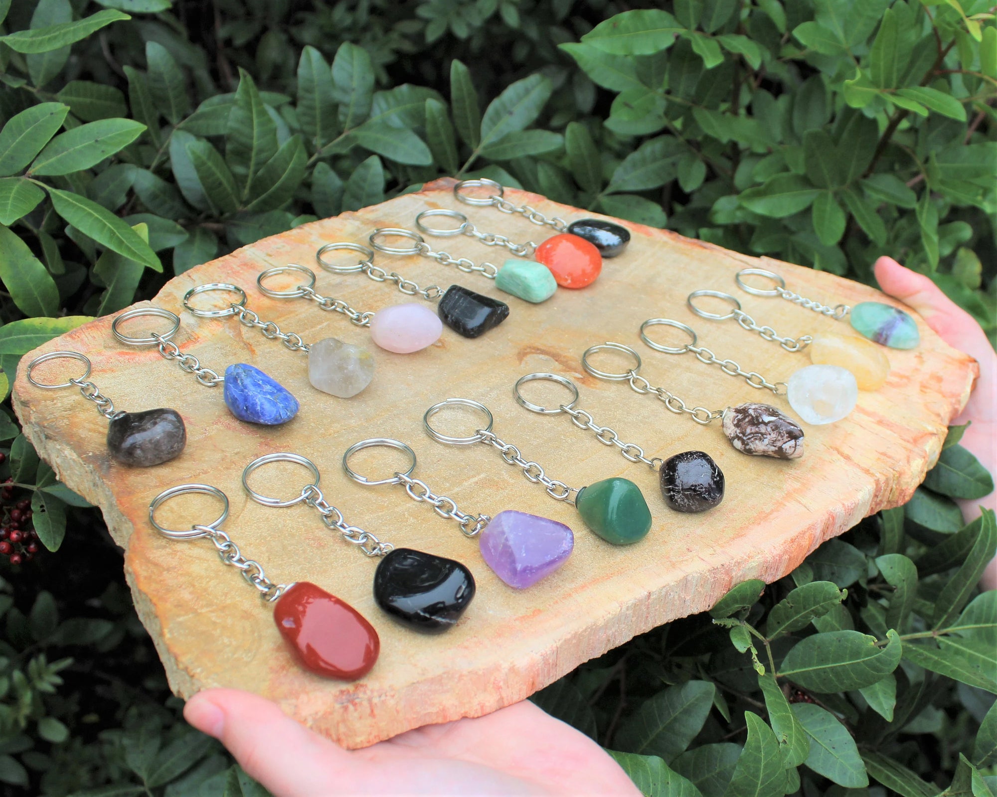 Key Ring - Tumbled Gemstone