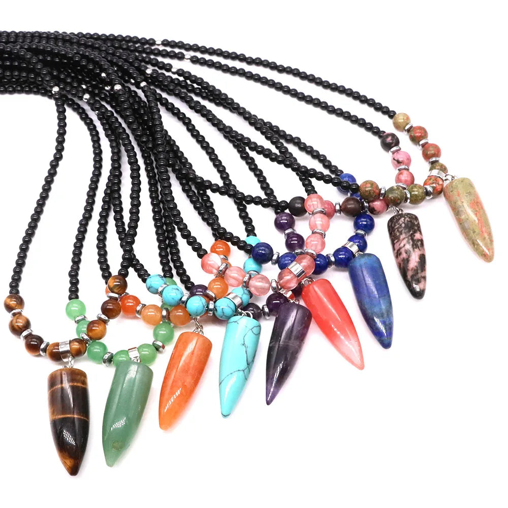 Crystal Necklace - Bullet assorted