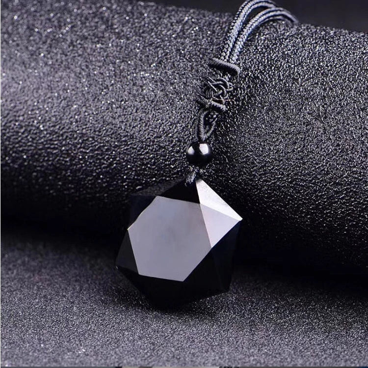 Necklace - Metatron - Obsidian