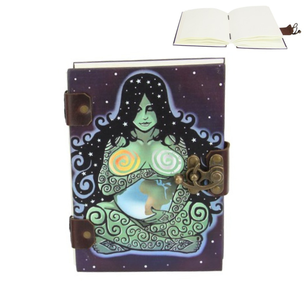 Leather Journal - Antique Paper Mother Earth Coptic Bind
