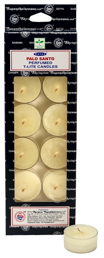 Satya -  Perfume T-Light Candles - Palo Santo