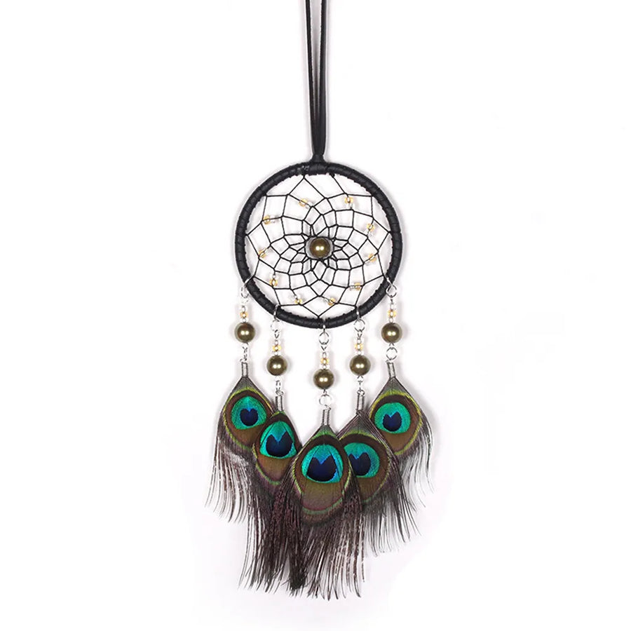 Dream Catcher -  Peacock Feathers