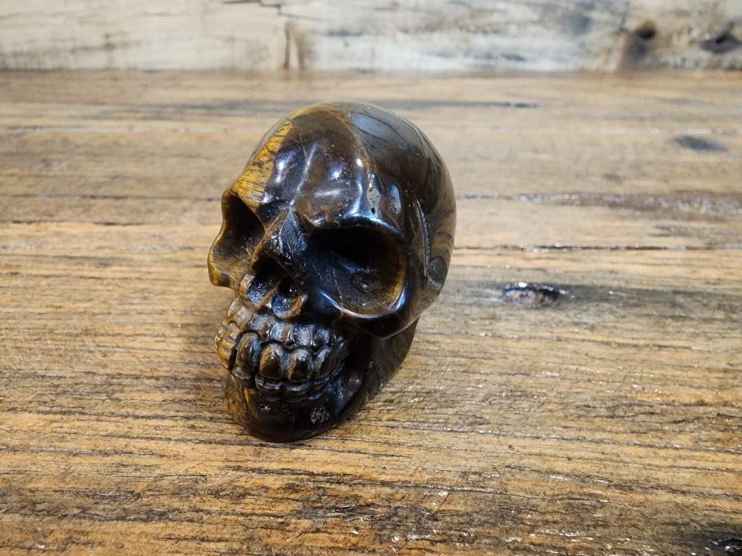 Crystal Skull -  Tigers Eye