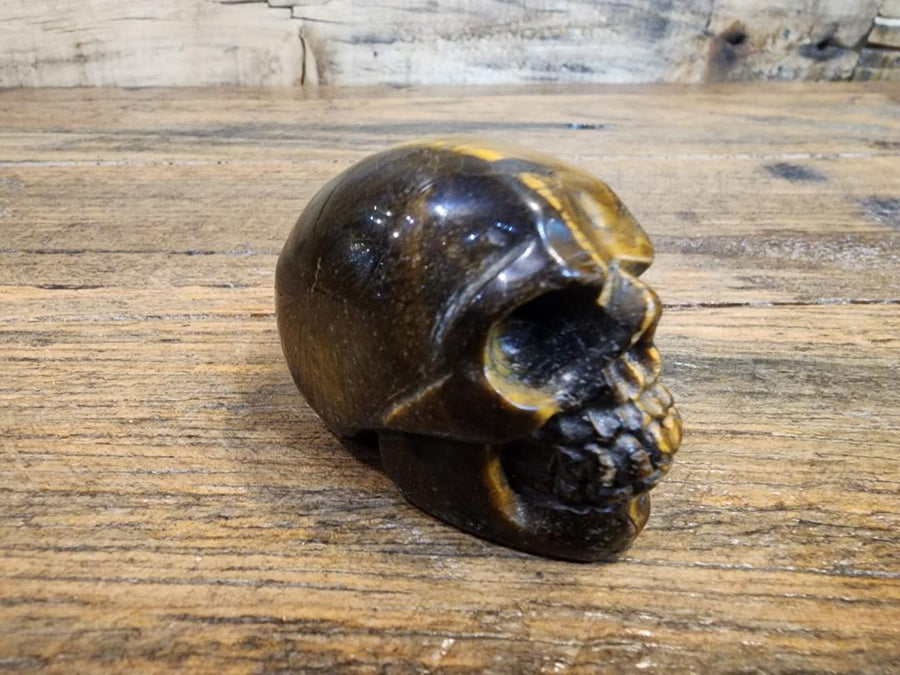 Crystal Skull -  Tigers Eye