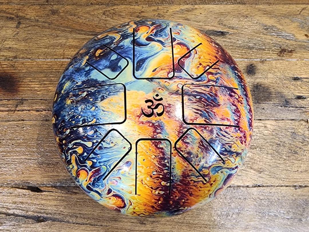 Iron Tongue Hapi Drum 9" - OM Tie Dye Multi