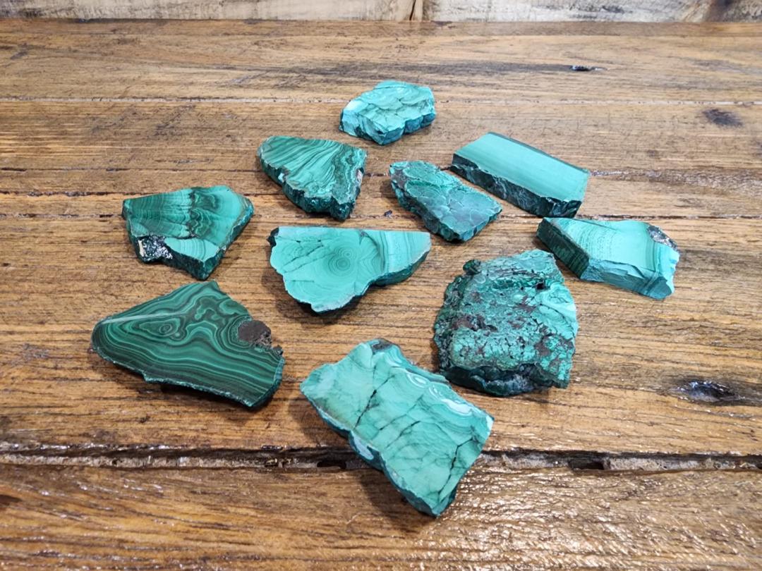 Crystal Slices - Malachite Assorted