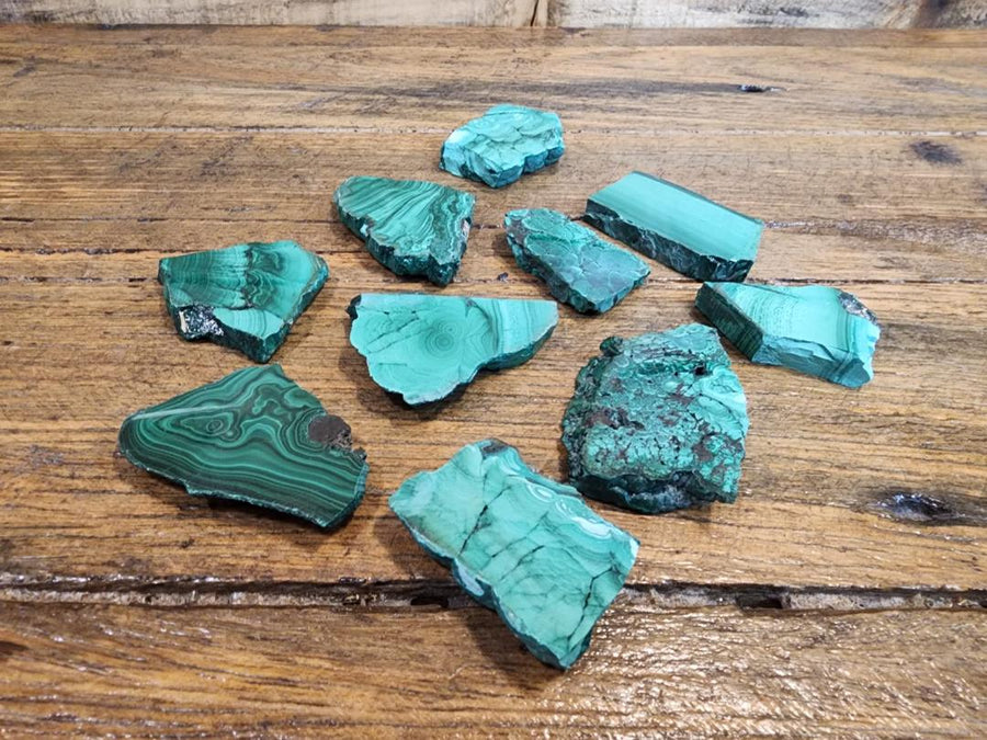 Crystal Slices - Malachite Assorted