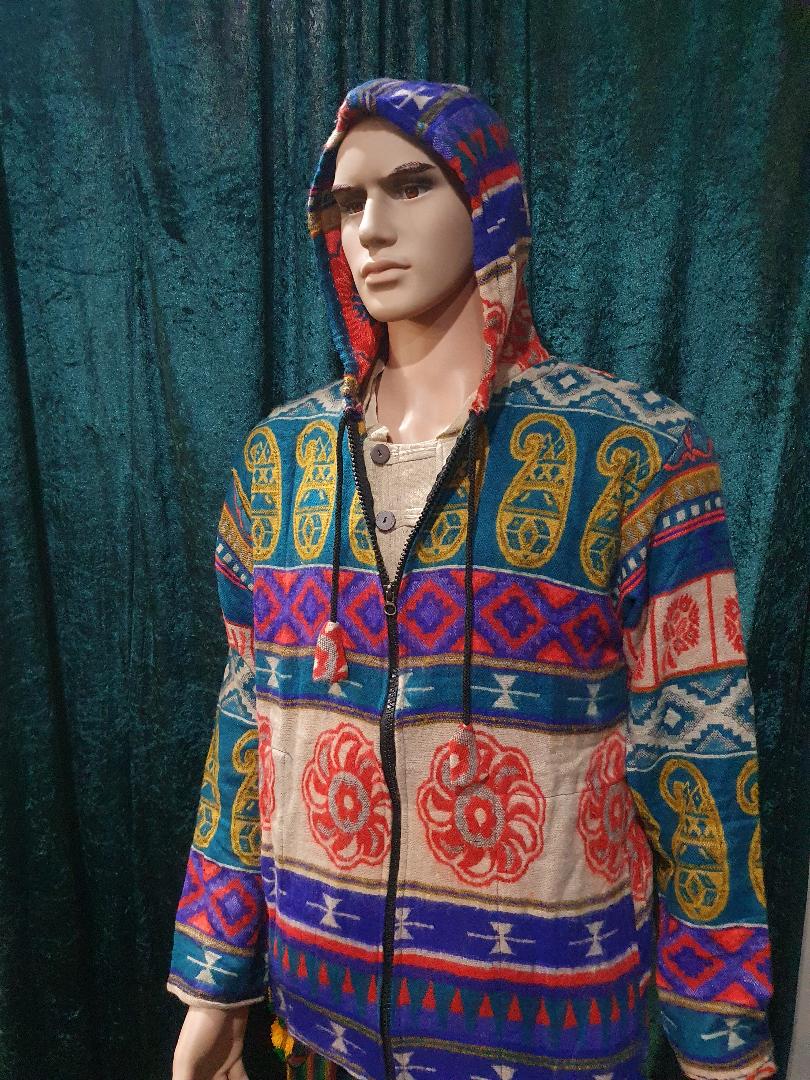 Hoodie - Wollen - Multi Coloured - Freesize