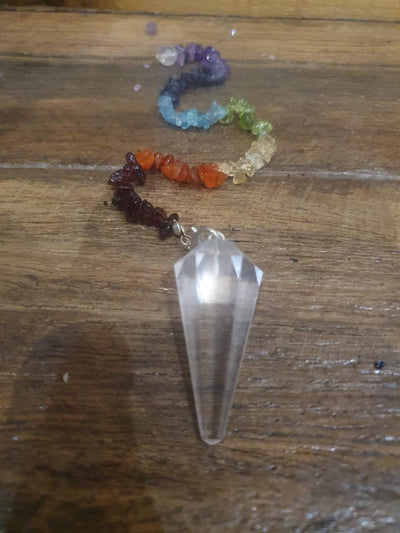 Assorted Pendulum Chakra Chip Stones