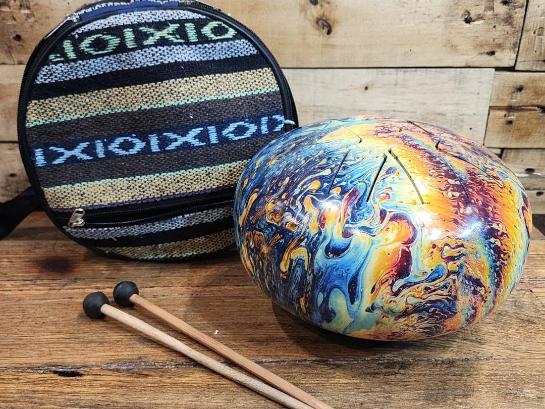 Iron Tongue Hapi Drum 9" - OM Tie Dye Multi
