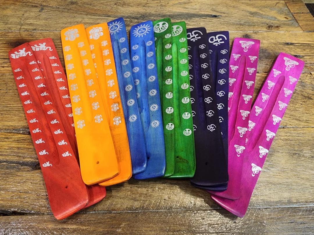Assorted Wooden Incense Holder 26 Cm's