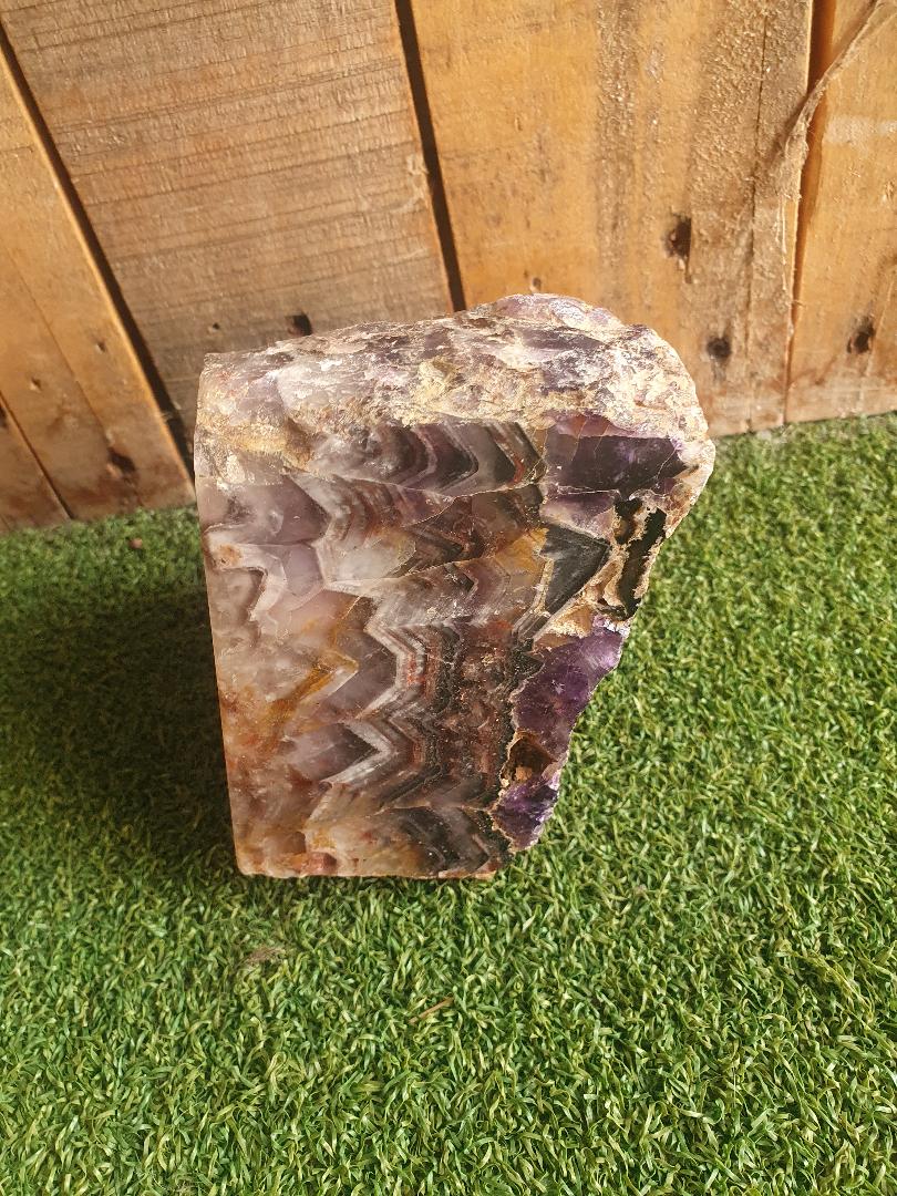 Chevron Amethyst - Polished Face