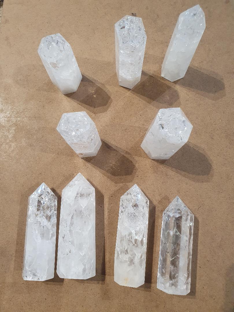 Crackle Clear Quartz / fire & ice generator