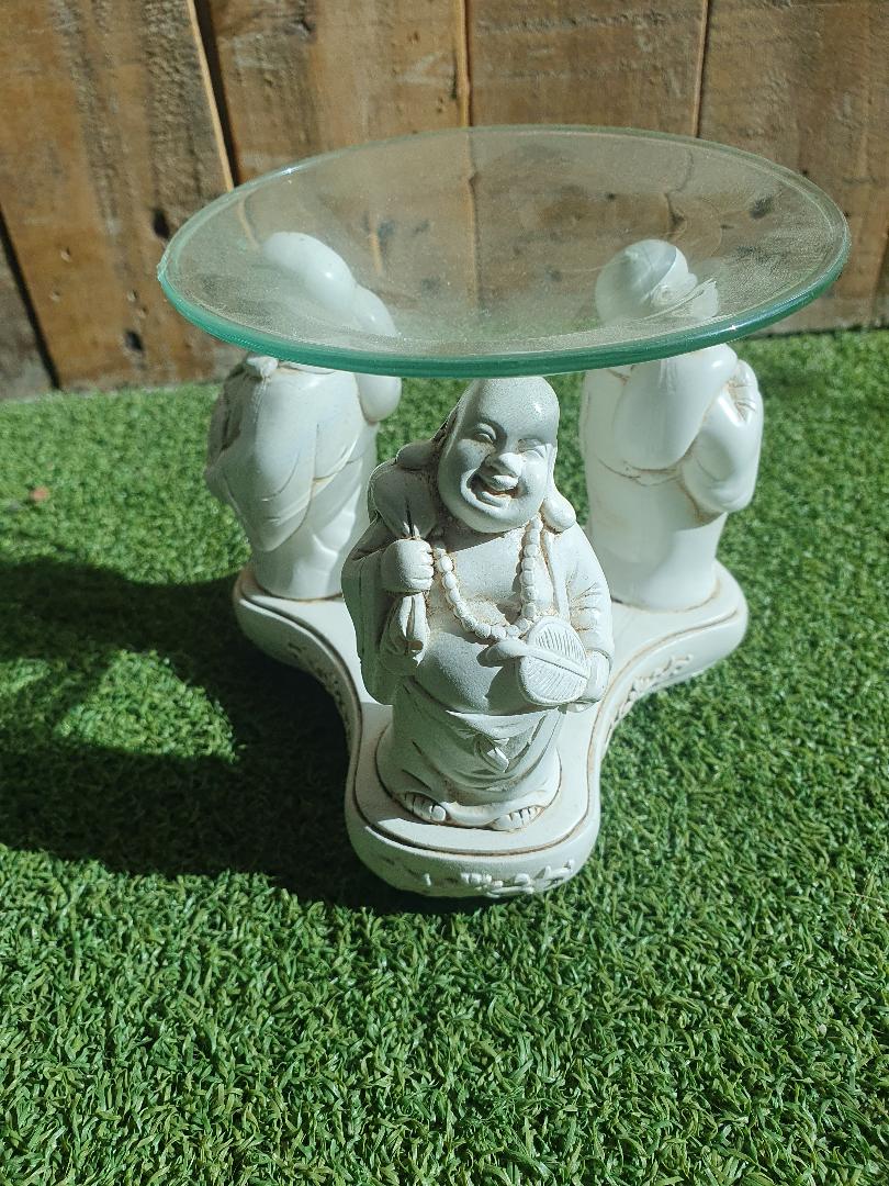 Buddha Oil Burner - with Lid - Assorted