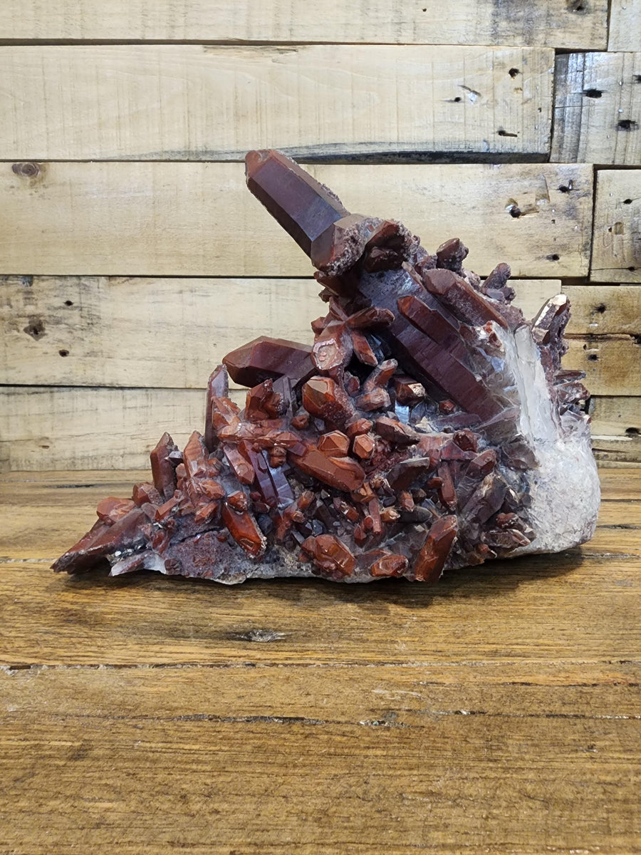 Red Quartz Cluster