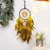 Dream Catcher -  Citrine Crystal - Tree of Life - Yellow