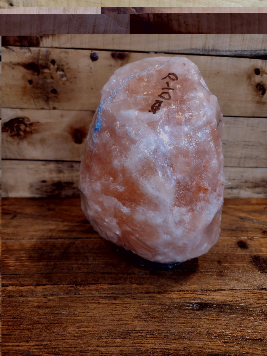 Himalayan Salt Lamp Natural Ornament 8-10kg Wood Base