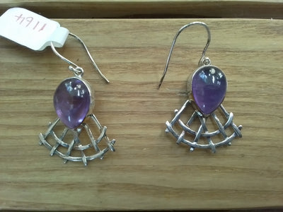 Earings - amethyst