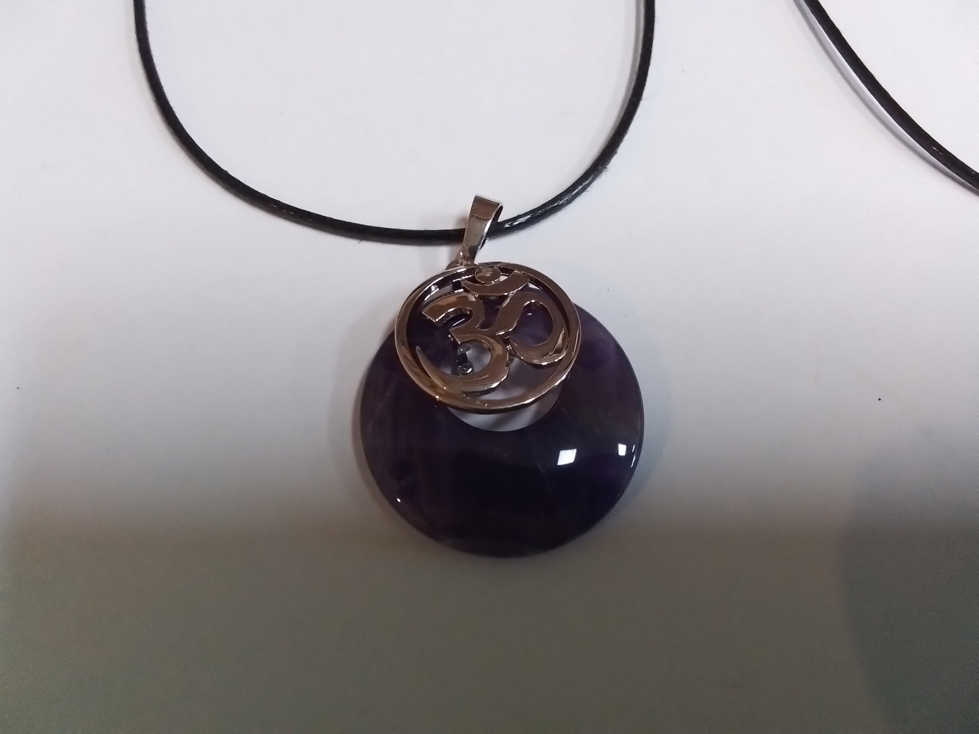 Om Round Necklace