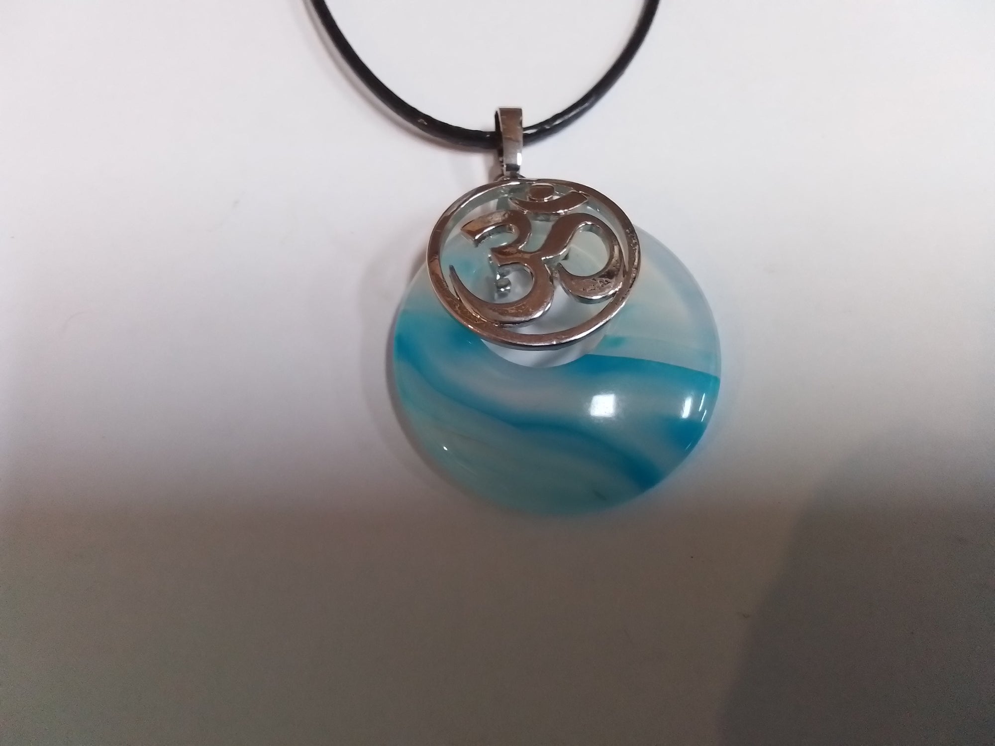 Om Round Necklace