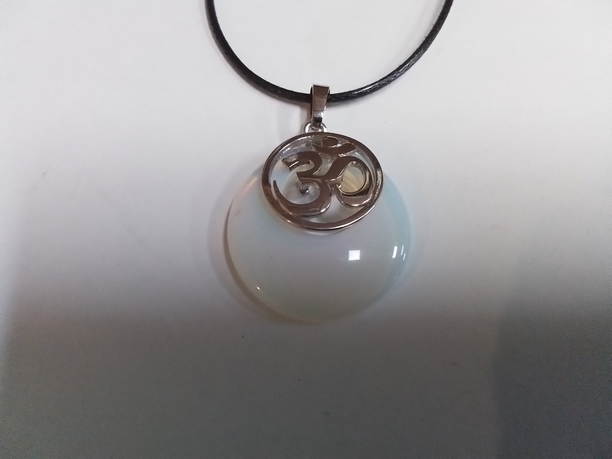 Om Round Necklace