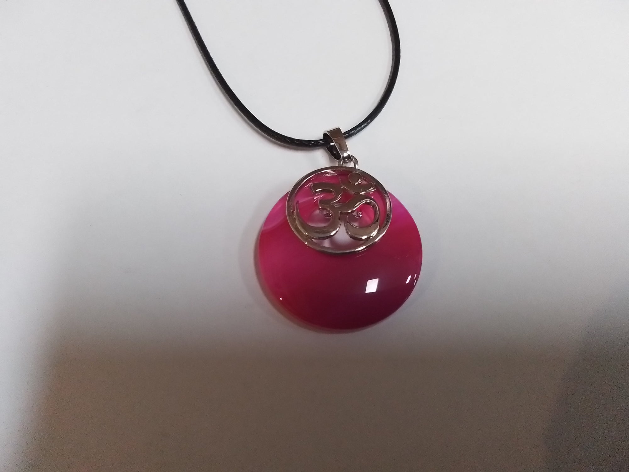 Om Round Necklace