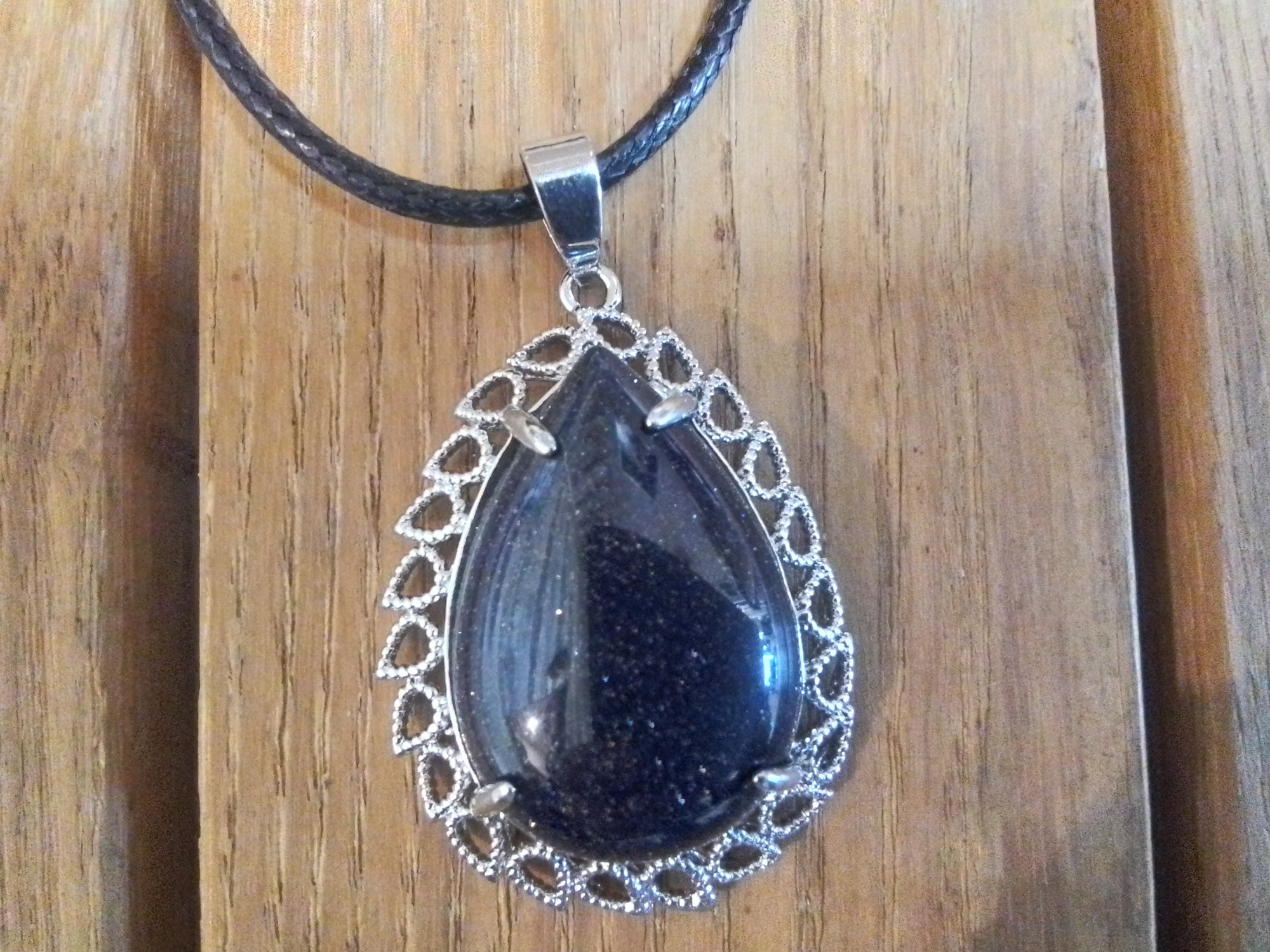 Teardrop Shape Crystal Necklace Assorted