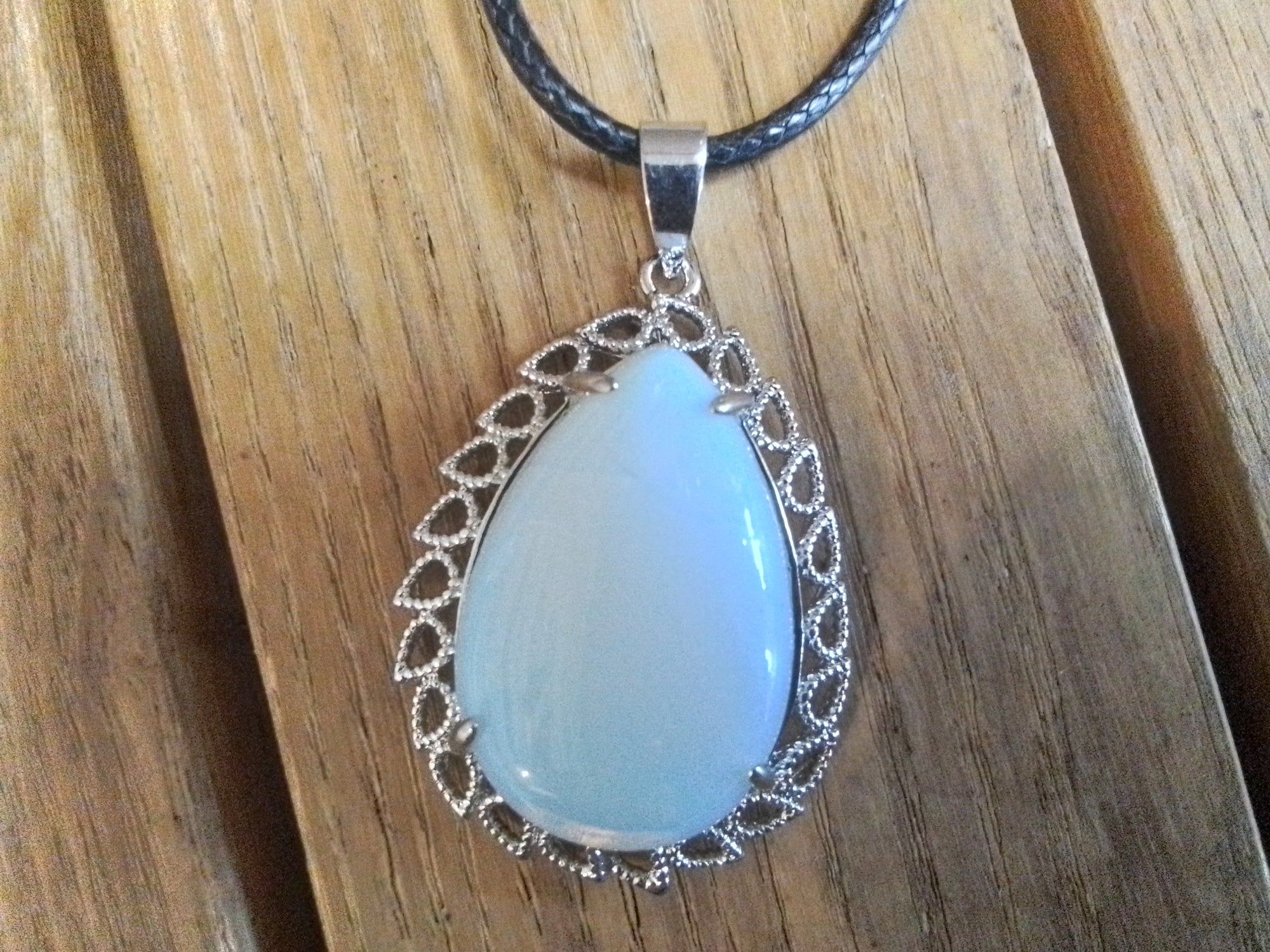 Teardrop Shape Crystal Necklace Assorted