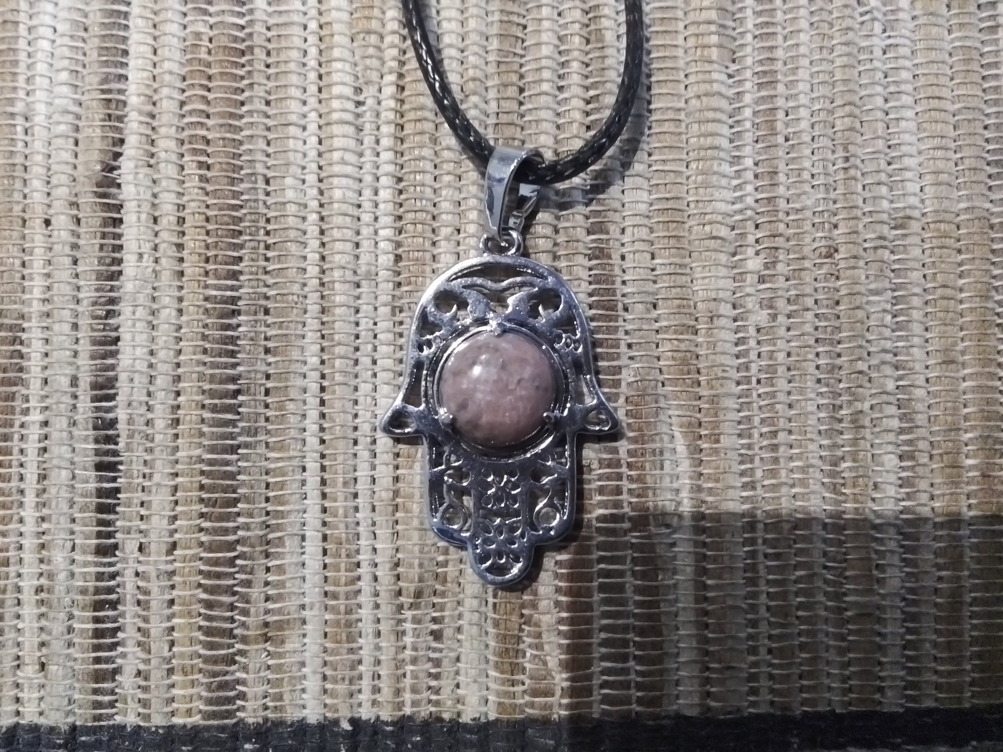 Hand Of Fatima Crystal Necklace Assorted