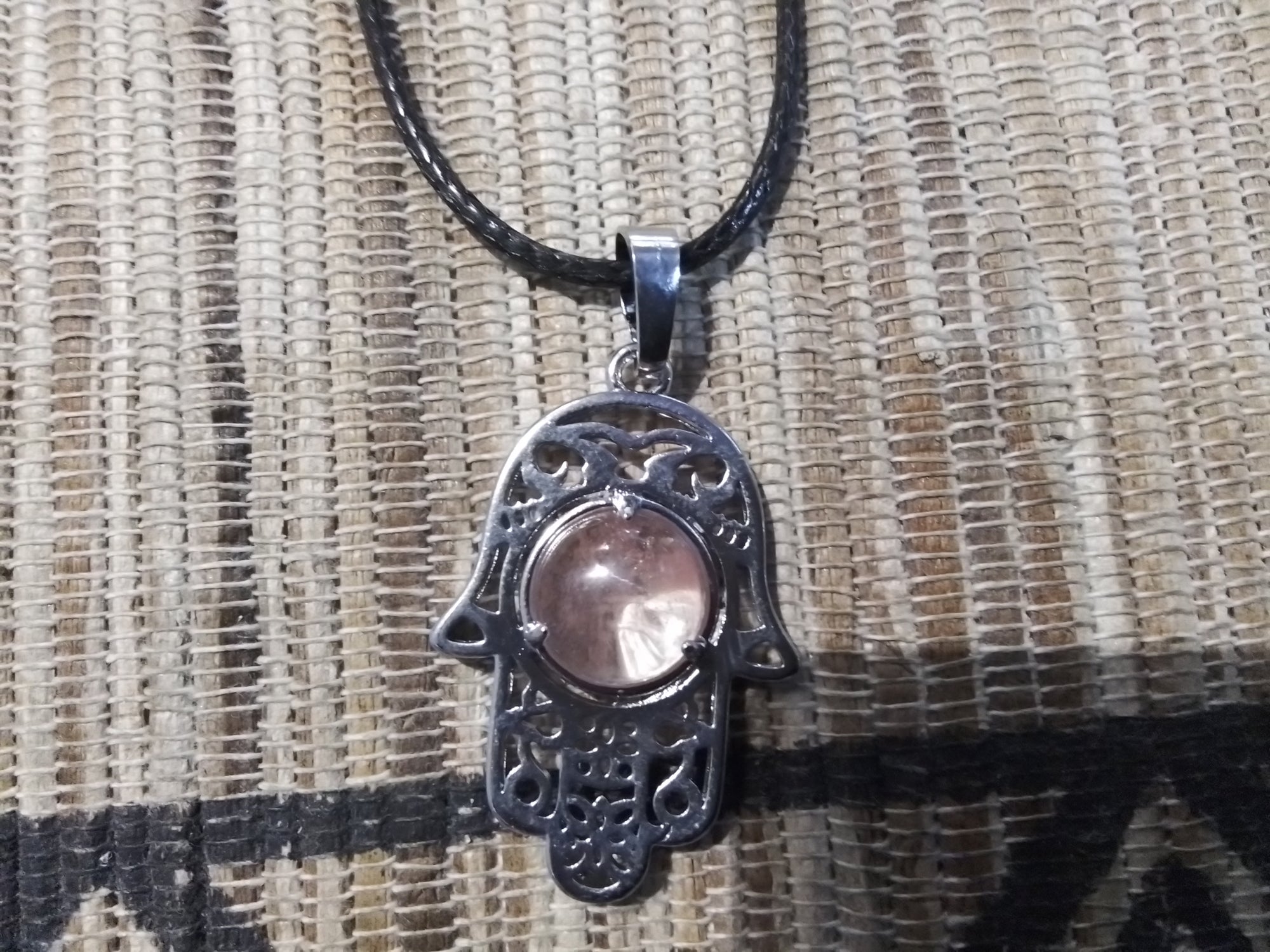 Hand Of Fatima Crystal Necklace Assorted