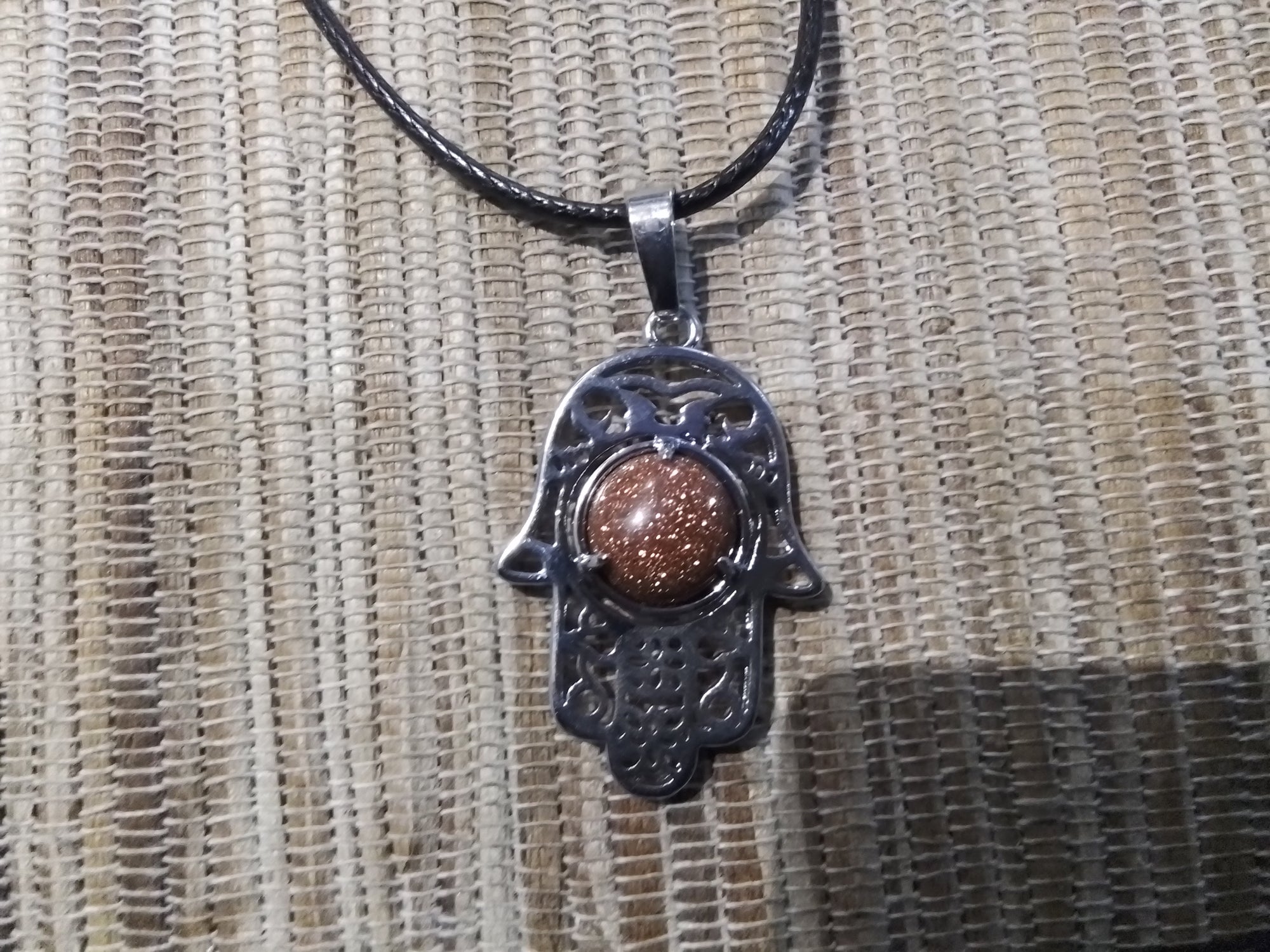 Hand Of Fatima Crystal Necklace Assorted