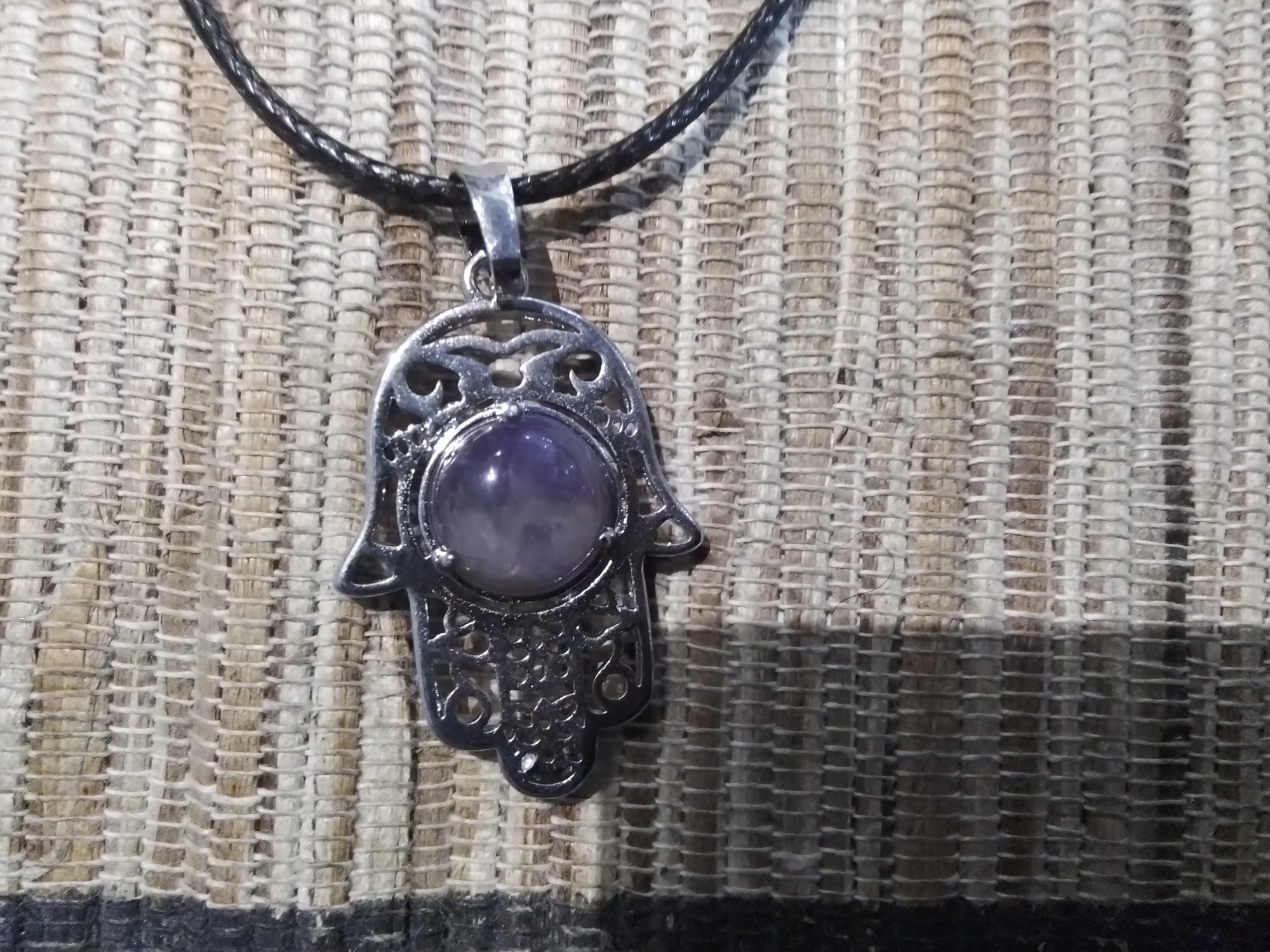 Hand Of Fatima Crystal Necklace Assorted