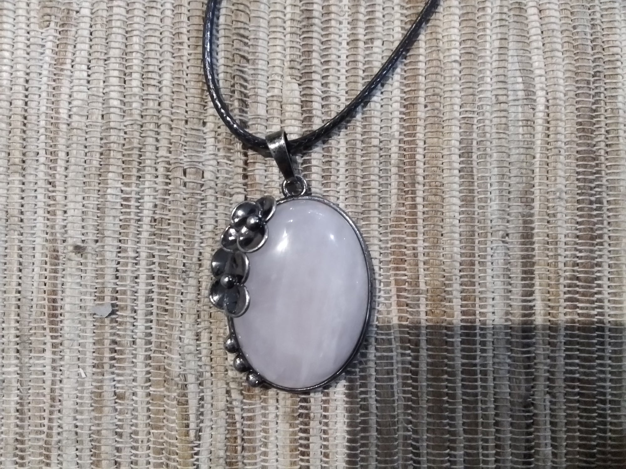 Oval Crystal Flower Necklace Assorted