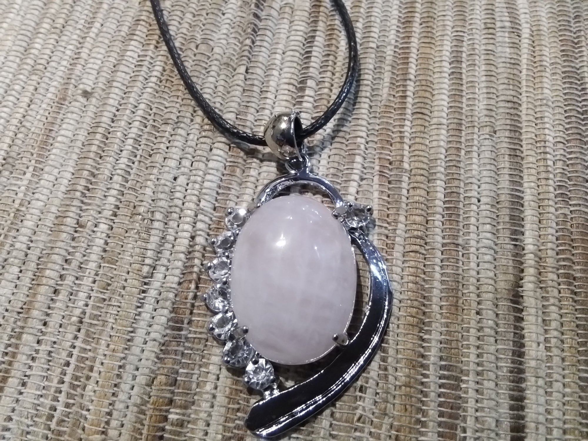 Oval Crystal Pendant Necklace Assorted