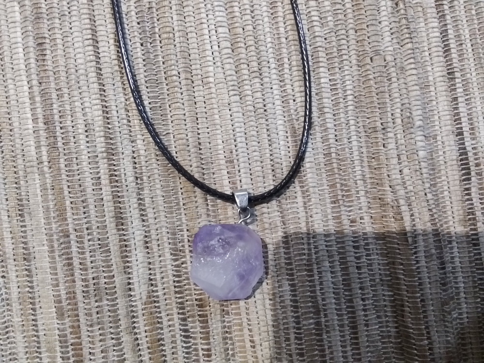 Raw Amethyst Necklace