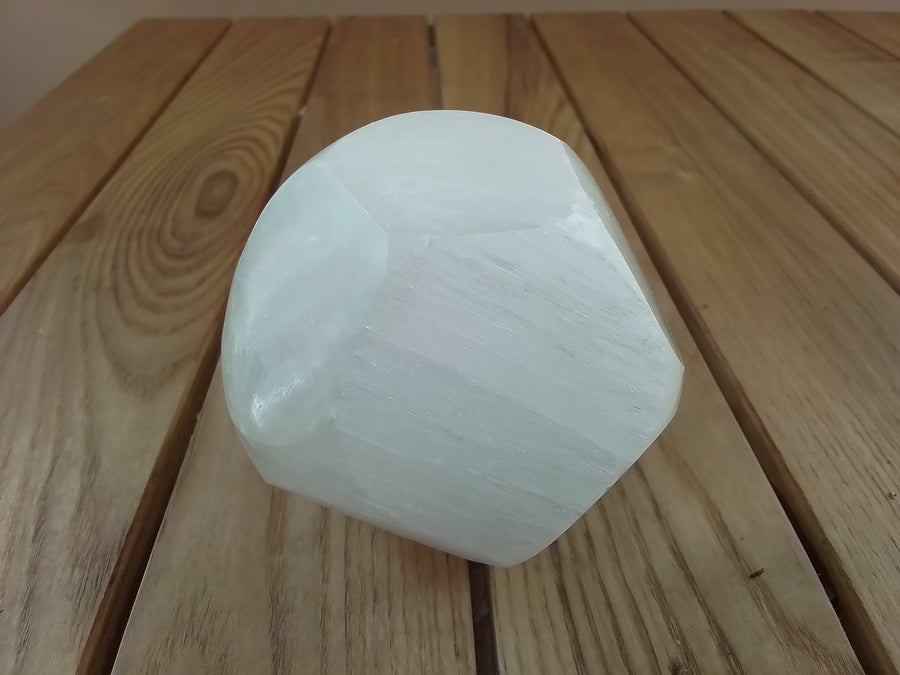 Selenite Dodeto hedron large