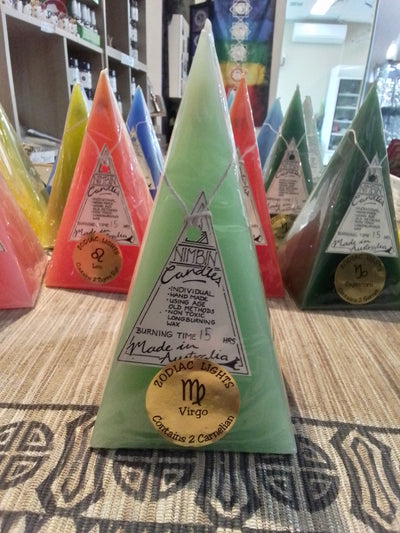 Nimbin Pyramid Zodiac Candle