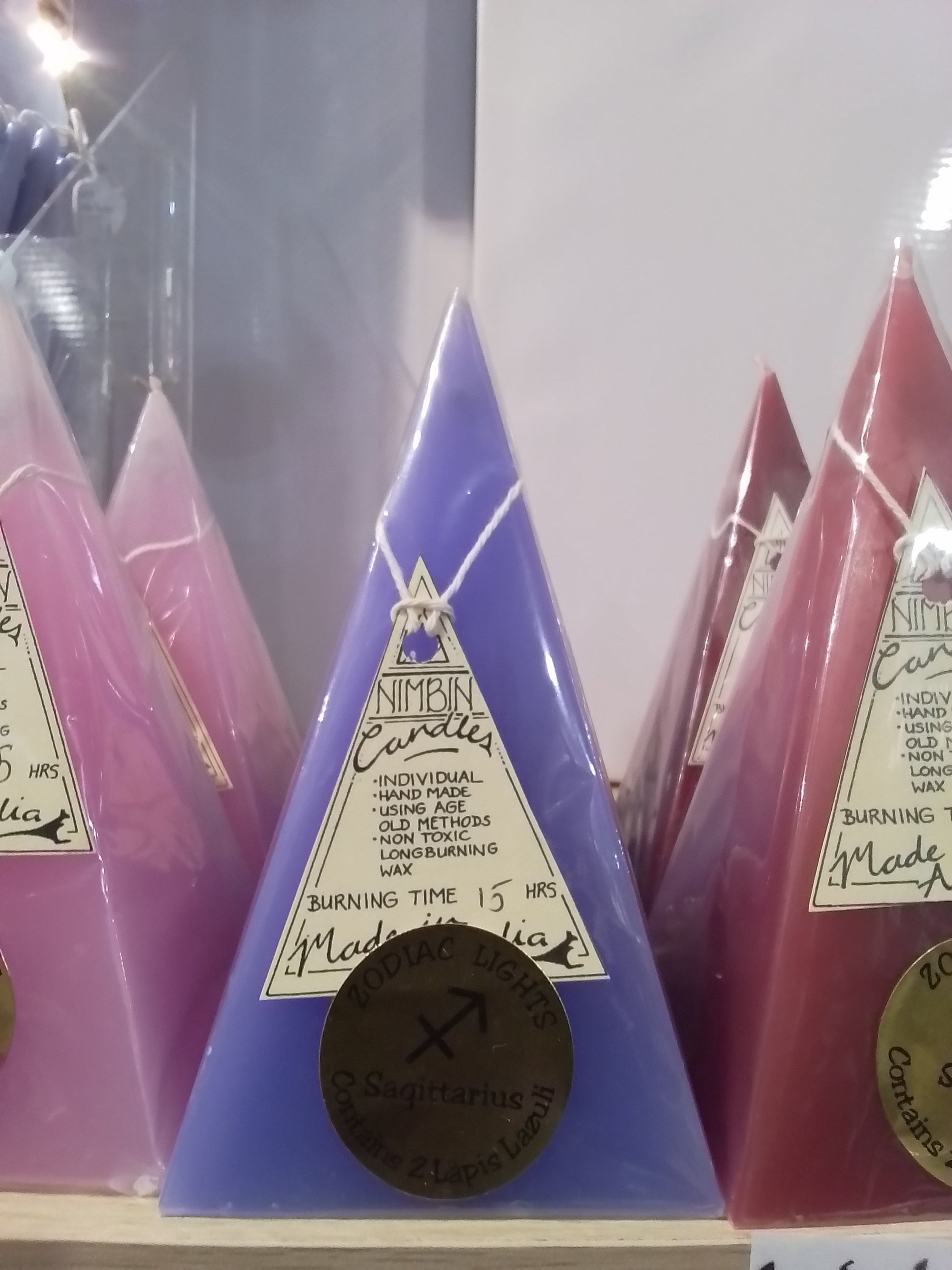 Nimbin Pyramid Zodiac Candle
