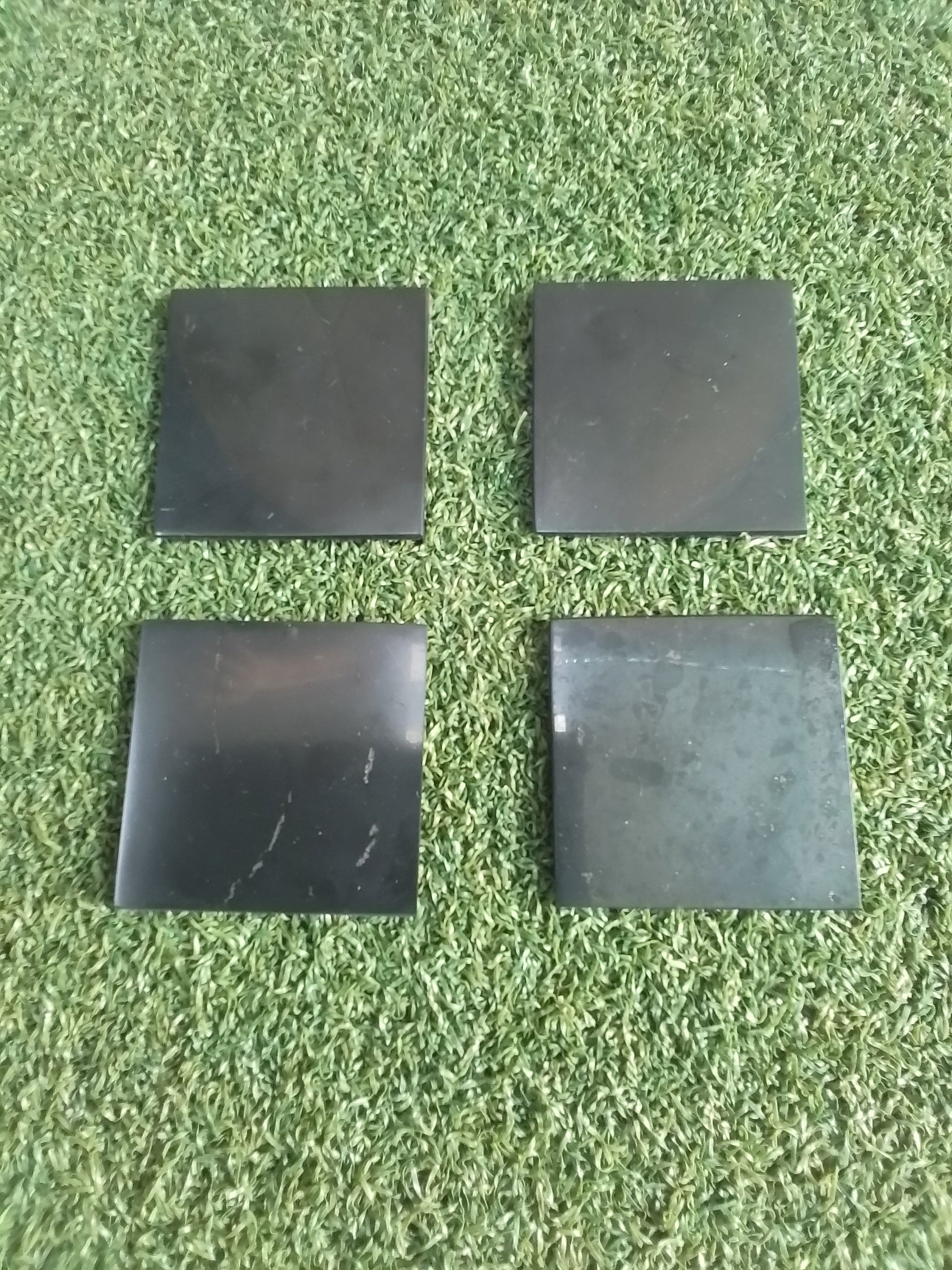 Flat Square Shungite Disks 5cm x 5cm