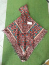 Poncho v cut Aztec Design